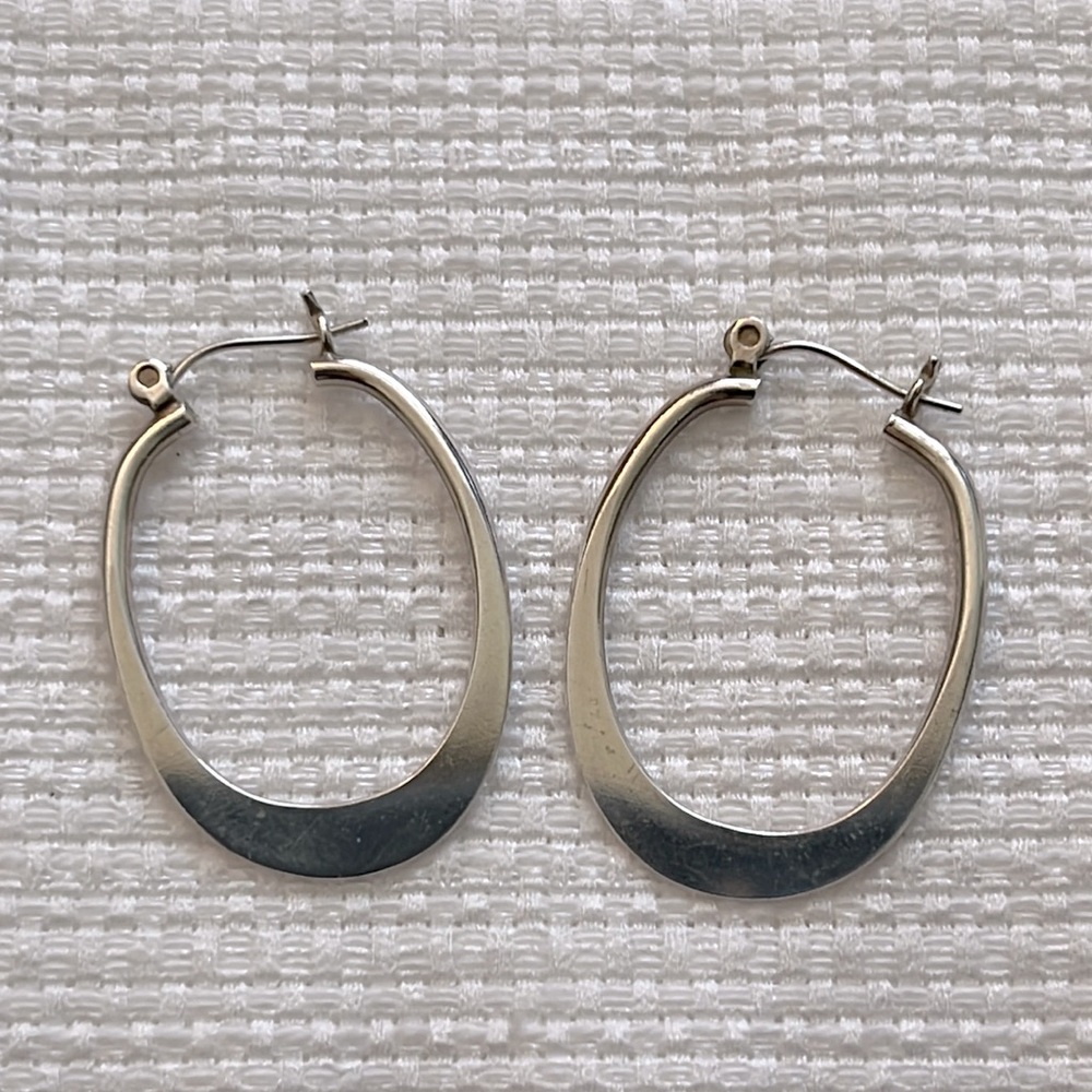 SILPADA STERLING SILVER HOOP POST EARRINGS